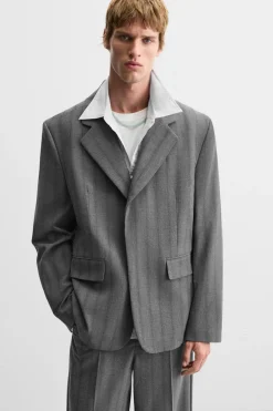 Fashion BLAZER TRAJE RAYAS Hombre Blazers