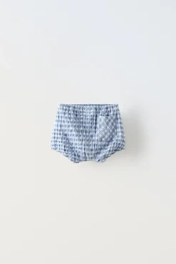 Niños ZARA 6 - 18 Meses·Braguitas / Bermudas<BLOOMER CUADROS VICHY