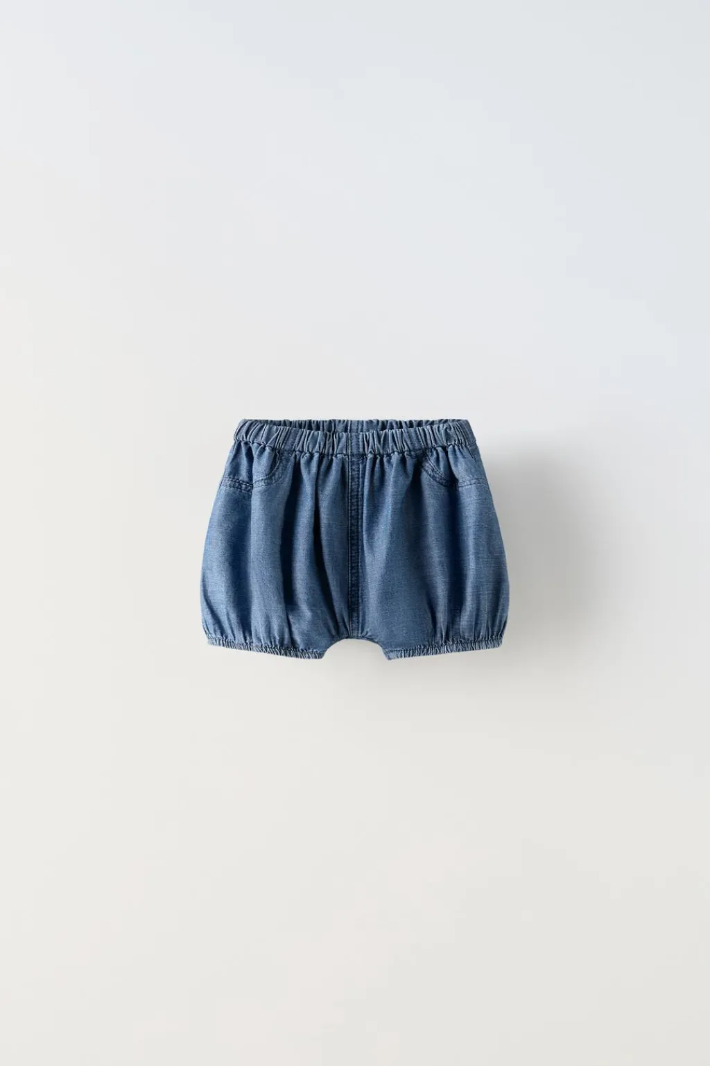Niños ZARA 6 - 18 Meses·Braguitas / Bermudas<BLOOMER DENIM FLUIDO