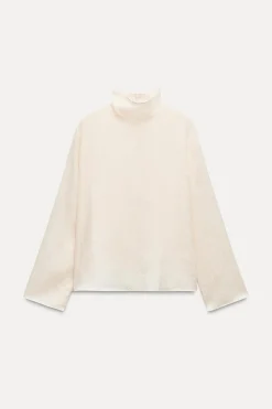Clearance BLUSA SEMITRANSPARENTE EFECTO ARRUGADO ZW COLLECTION Mujer Camisas / Blusas