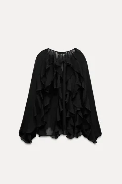 Discount BLUSA VOLANTES ZW COLLECTION Mujer Camisas / Blusas