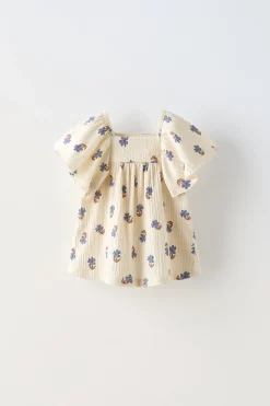Niños ZARA 1½ - 6 Años·Camisetas|1½ - 6 Años·Total Look<BLUSÓN FLORES TEXTURA