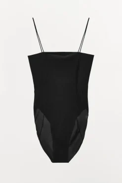 Fashion BODY ENTALLADO TIRANTES COSTURAS Mujer Tops / Bodies|Lenceria