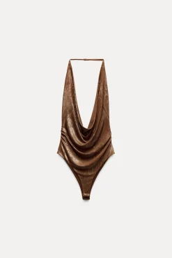 Best BODY HALTER FOIL DRAPEADO Mujer Tops / Bodies