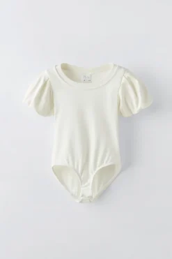 Niños ZARA 6 - 14 Años·Camisetas<BODY MANGA ABULLONADA