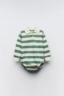 Niños ZARA 6 - 18 Meses·Camisetas|6 - 18 Meses·Bodies<BODY POLO RAYAS