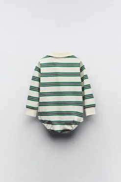 Niños ZARA 6 - 18 Meses·Camisetas|6 - 18 Meses·Bodies<BODY POLO RAYAS
