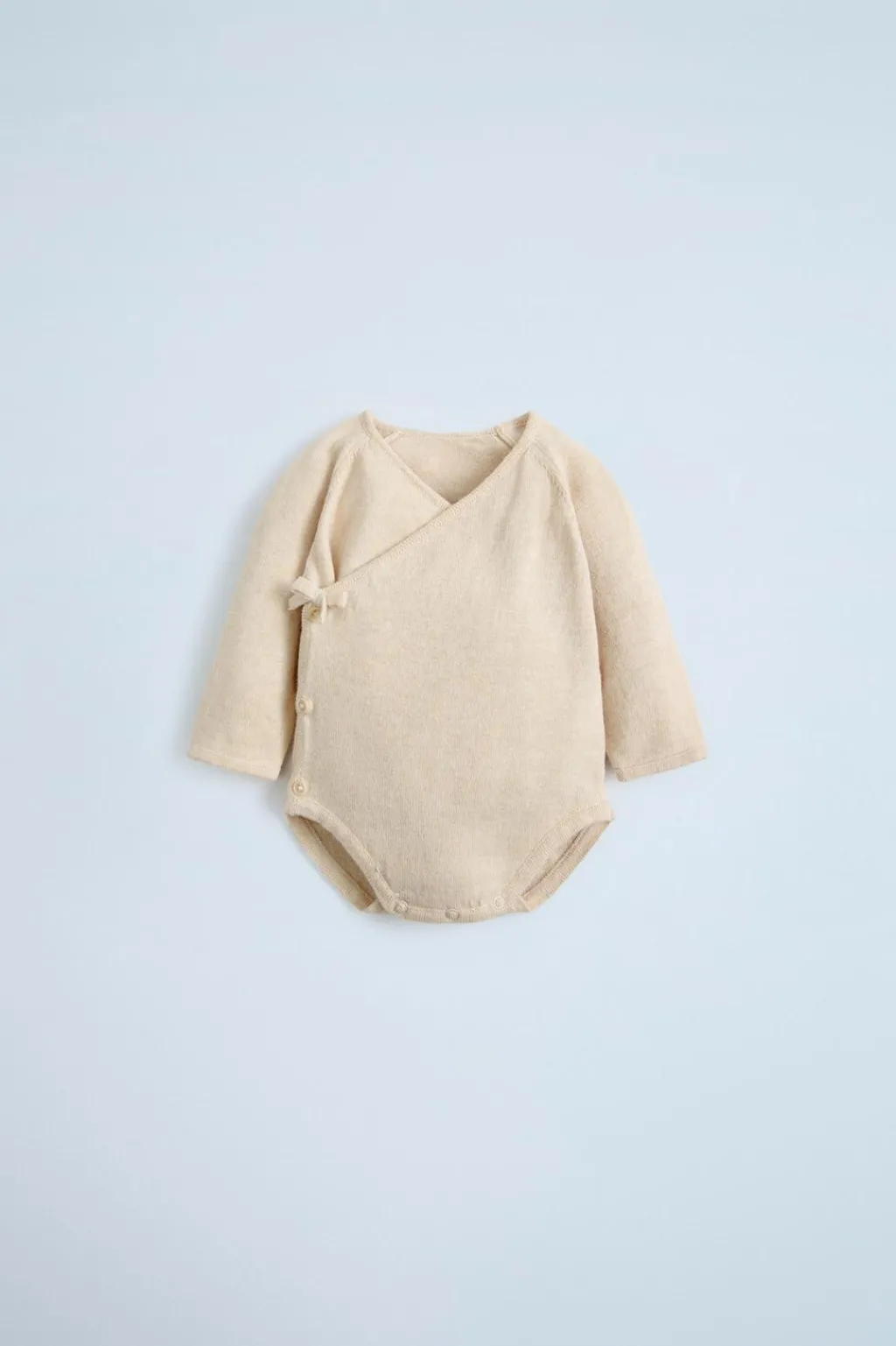 Niños ZARA 0 - 6 Meses·Punto|0 - 6 Meses·Bodies / Camisas<BODY PUNTO ALGODÓN SEDA