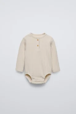 Niños ZARA 0 - 6 Meses·Bodies / Camisas|6 - 18 Meses·Bodies<BODY RIB TACTO SUAVE