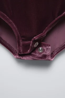 Niños ZARA 6 - 14 Años·Camisetas<BODY TERCIOPELO PUNTILLA