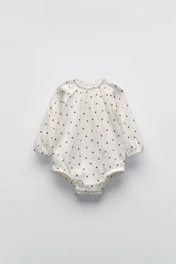Niños ZARA 0 - 6 Meses·Bodies / Camisas|0 - 6 Meses·Camisetas<BODY TEXTURA TOPITOS