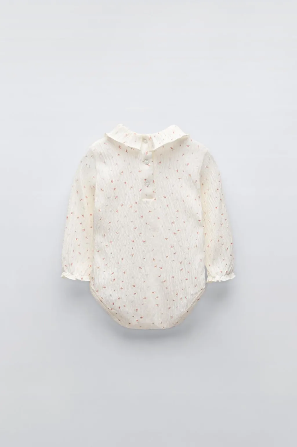 Niños ZARA 0 - 6 Meses·Bodies / Camisas|0 - 6 Meses·Básicos<BODY VOLANTE HOJITAS