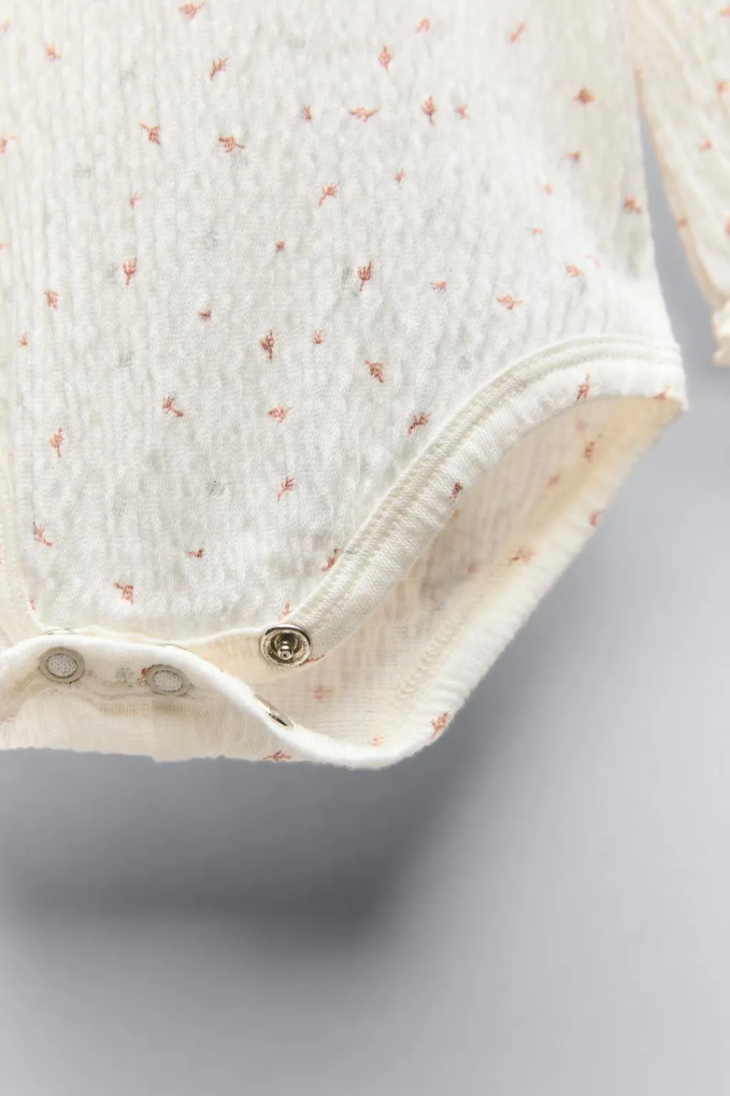 Niños ZARA 0 - 6 Meses·Bodies / Camisas|0 - 6 Meses·Básicos<BODY VOLANTE HOJITAS