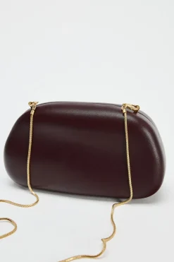 Discount BOLSO CAJA CIERRE DORADO Mujer Bolsos