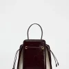 New BOLSO MINI BUCKET TEXTURA Mujer Bolsos