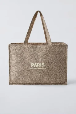 Niños ZARA 6 - 14 Años·Bolsos / Mochilas<BOLSO SHOPPER ANIMAL PRINT
