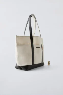 Niños ZARA 6 - 14 Años·Bolsos / Mochilas|6 - 14 Años·Bolsos / Mochilas<BOLSO SHOPPER COMBINADO