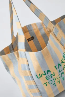 Niños ZARA 1½ - 6 Años·Bolsos / Mochilas|1½ - 6 Años·Bolsos / Mochilas<BOLSO SHOPPER RAYAS