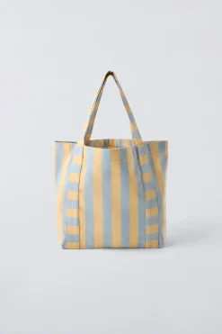 Niños ZARA 1½ - 6 Años·Bolsos / Mochilas|1½ - 6 Años·Bolsos / Mochilas<BOLSO SHOPPER RAYAS