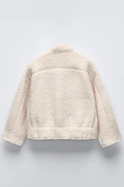 Niños ZARA 6 - 14 Años·Abrigos<BOMBER BOUCLÉ BOLSILLOS