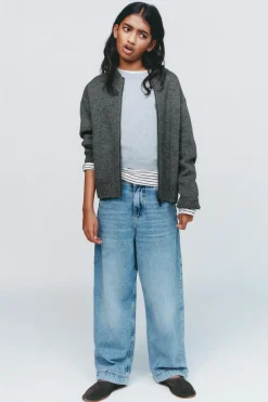 Niños ZARA 6 - 14 Años·Punto<BOMBER CREMALLERA PUNTO CON LANA