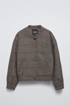 Niños ZARA 6 - 14 Años·Abrigos|6 - 14 Años·Total Look<BOMBER CUADROS