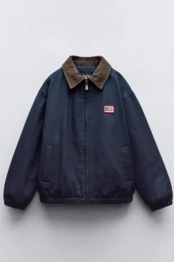 Niños ZARA 6 - 14 Años·Abrigos<BOMBER CUELLO CONTRASTE