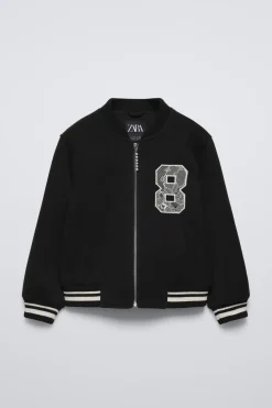 Niños ZARA 6 - 14 Años·Abrigos<BOMBER PAÑO PARCHE