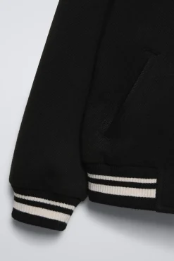 Niños ZARA 6 - 14 Años·Abrigos<BOMBER PAÑO PARCHE