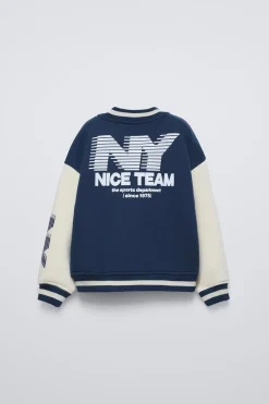 Niños ZARA 1½ - 6 Años·Abrigos|1½ - 6 Años·Sudaderas<BOMBER TEXTO