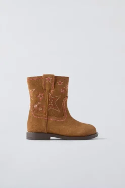 Niños ZARA 1½ - 6 Años·Zapatos<BOTA BORDADOS PIEL