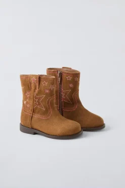 Niños ZARA 1½ - 6 Años·Zapatos<BOTA BORDADOS PIEL