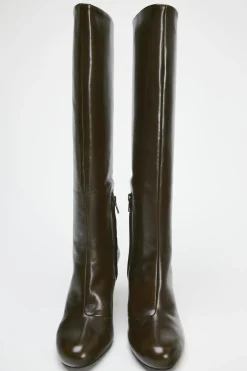 Best BOTA CAÑA ANCHA PIEL Mujer Zapatos