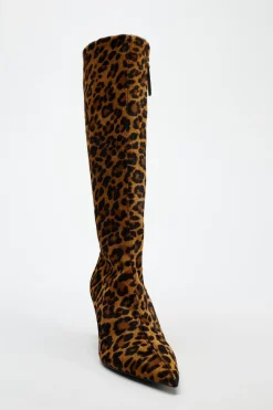 Best BOTA TACÓN PIEL ESTAMPADO ANIMAL Mujer Zapatos