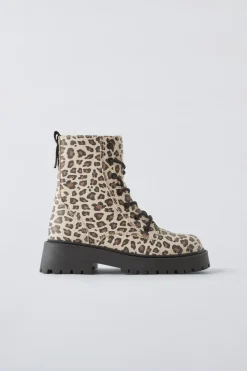 Niños ZARA 6 - 14 Años·Zapatos<BOTÍN ANIMAL PRINT