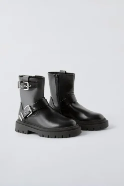 Niños ZARA 6 - 14 Años·Zapatos<BOTÍN CASUAL HEBILLAS