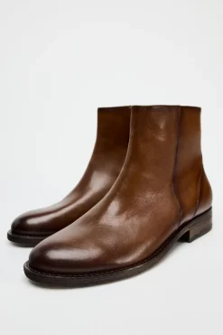 Discount BOTÍN EFECTO DESGASTADO PIEL Mujer Zapatos