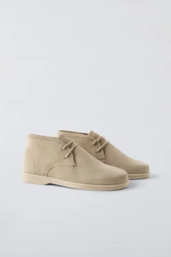 Niños ZARA 6 - 14 Años·Zapatos<BOTÍN PIEL