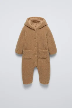 Niños ZARA 0 - 6 Meses·Sacos / Buzos|6 - 18 Meses·Abrigos / Buzos<BUZO BORREGUILLO