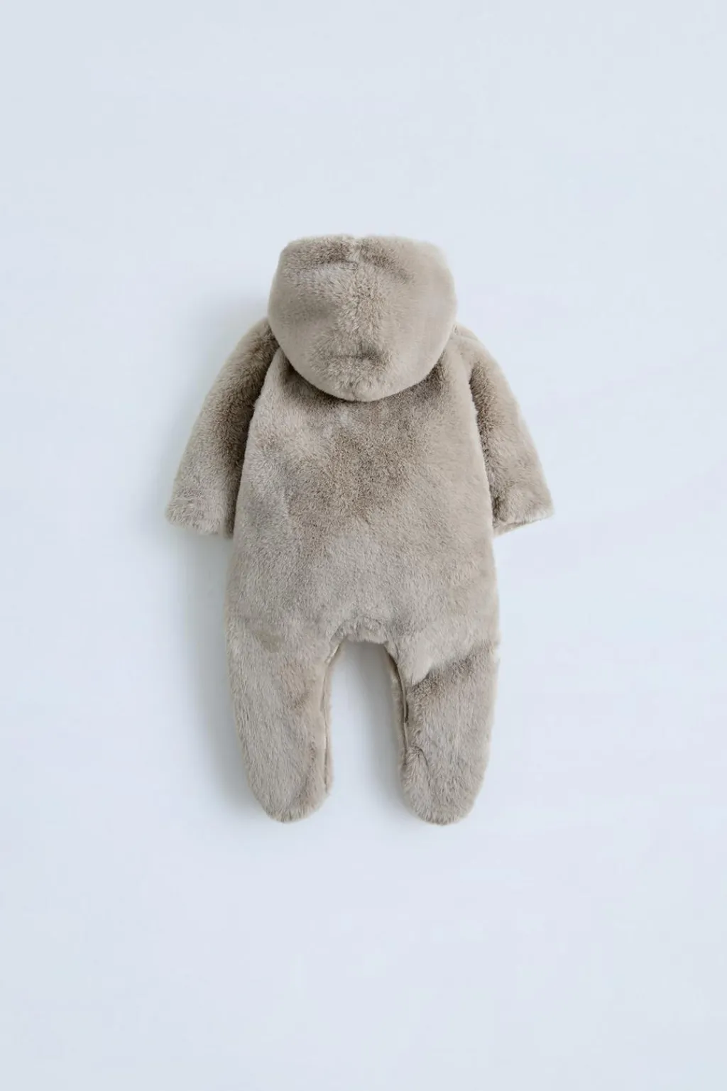 Niños ZARA 0 - 6 Meses·Sacos / Buzos|0 - 6 Meses·Básicos<BUZO EFECTO PELO CAPUCHA