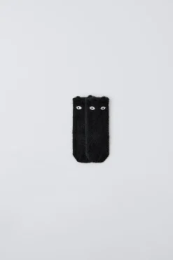 Niños ZARA 1½ - 6 Años·Ropa Interior / Calcetines|6 - 14 Años·Ropa Interior / Calcetines<CALCETÍN EFECTO PELO GATO