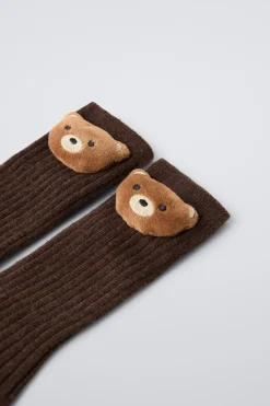 Niños ZARA 1½ - 6 Años·Ropa Interior / Calcetines|1½ - 6 Años·Ropa Interior / Calcetines<CALCETÍN LARGO OSO