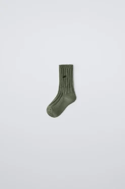Niños ZARA 1½ - 6 Años·Ropa Interior / Calcetines|1½ - 6 Años·Ropa Interior / Calcetines<CALCETÍN PUNTO BORDADO