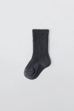 Niños ZARA 6 - 18 Meses·Punto|6 - 18 Meses·Accesorios / Calcetines<CALCETÍN RIB