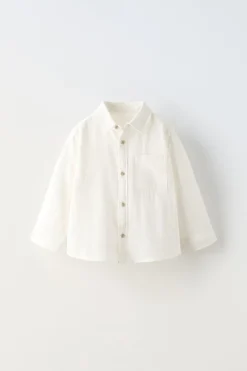 Niños ZARA 1½ - 6 Años·Camisas / Sobrecamisas|1½ - 6 Años·Trajes<CAMISA BOLSILLO