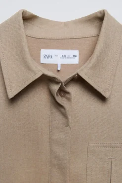 Niños ZARA 6 - 14 Años·Blusas / Camisas<CAMISA BOLSILLO