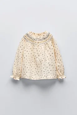 Niños ZARA 1½ - 6 Años·Camisas<CAMISA BORDADA ESTAMPADA