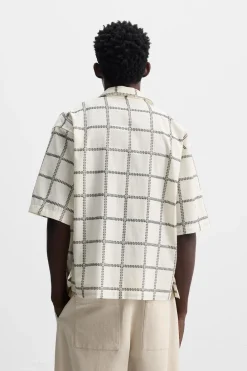 Best CAMISA BORDADO CUADROS Hombre Camisas