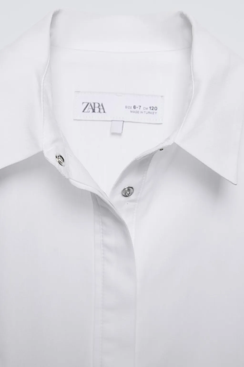 Niños ZARA 6 - 14 Años·Blusas / Camisas<CAMISA BORDADO PUÑO RIB