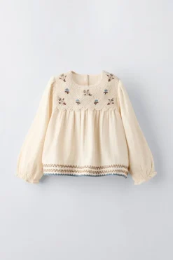 Niños ZARA 1½ - 6 Años·Camisas<CAMISA BORDADOS